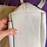 Botkier backpack white leather silver colored studsâlotsâofâzipperedâpocketsâEUC Photo 15