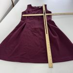 Of Mercer Dress Womens 8 Sleeveless Fit Flare Stretch Zip Back Classic Workwear Purple Photo 6