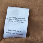 Theyskens Theory Tan Beige Cotton Linen Jacket size 4 Brown Photo 9