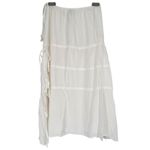 Princess Polly  White Perky Tie Detail Tiered Maxi Skirt size 2 Bohemian Boho Photo 3