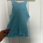 Kohls Blue smocked high neck top Photo 1