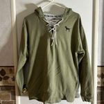 PINK - Victoria's Secret Victoria's Secret Pink hooded sweatshirt women lace-up neck​​ Photo 0