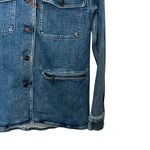 Lafayette 148 Denim Jacket Women’s XXS Faded Skyline Blue Jean Utility Pocket Photo 3