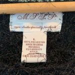 MSSP Black Eyelash Long Sleeve Sweater Large L Photo 1