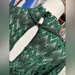 Free People  Simone Mock Neck Lace Mini Dress Green XS Photo 7