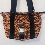Ralph Lauren  Leopard Print Shoulder Bag Black Strap Zip Closure Photo 2