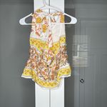 J.Crew Open-back Halter Top Sunset Rose Block Print Pristine Photo 2