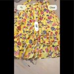 Joie  yellow silk wrap skirt. NWT Photo 11