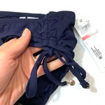 Anne cole  Navy Ruched Side bikini swim bottom pant Photo 4