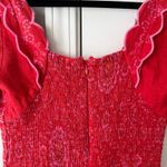 Farm Rio Red Olivia Cut-Out Romper, Size S Photo 13
