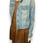 Chetta B | Vintage Light Wash Distressed Denim Jacket w/ Silver Buttons Medium Photo 14
