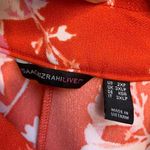 Isaac Mizrahi Live! Womens High Waisted Floral Pebble Knit Wide Leg Pants Sz 2XP Red Photo 5