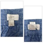 Loft  Linen Blend Pull-On Chambray Pocket Skirt Photo 10