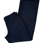 Eileen Fisher 4 Way Stretch Crepe Black Pull On Pant Sz M Wide Waistband & Leg Photo 0