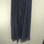 Calvin Klein Calvin Klein Women's Belted Polka Dot Peasant Dress Blue Size 2 Photo 7