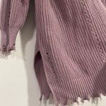 Maurice's Purple Frayed Hem Cardigan Photo 4