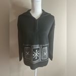 Coldwater Creek  holiday snowflake sweater 1/4 zip front medium Photo 1