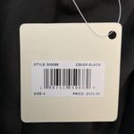 Haute Hippie Black Silk & Lamb Leather Black Suit Riding Dress Jacket Blazer NWT Photo 3