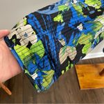 Maggie Barnes Jacket Reversible Lightweight Open Front Art To Wear Blue Green Photo 12