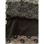 Nicola women's medium y2k black silver lace shirt whimsigoth 90s brat Photo 8