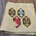 Anthropologie  Tabitha Nazca Skirt Brown Textile Patchwork size 12 Photo 2