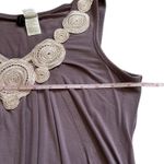 Maternity Sleeveless Dress Sz L Lilac Draped V Photo 8