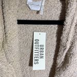 Urban Outfitters Sweater Cardigan Hoodie with Pockets Beige/ Tan Sz L NWT Photo 4