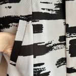 GUMP'S Black and White Abstract Long Jacket, Brush Strokes Jacket, Size Small Photo 3