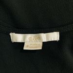 C&E  Women Casual Black Open‎ Shoulder Short Sleeve Blouse Size Small Photo 6