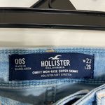 Hollister EUC  women’s light wash curvy high-rise super skinny ripped denim jeans Photo 3
