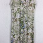 Aritzia Wilfred Possibility Marble Midi Dress XXS Stretch Jersey Abstract Photo 9