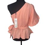 MINKPINK NWT! Vera One Shoulder Peplum Top - Size X-Small Photo 8