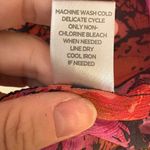 Avenue Abstract Pink Black Sheer Blouse 22/24 Flowy Boho Tunic Top Photo 3