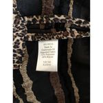 Coldwater Creek Woman’s  Striped Brown Jacket M Long Sleeve Open Button Collared Photo 6