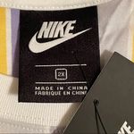 Nike Plus Size Cotton Striped Cropped Tee Photo 6