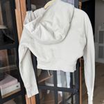 Lululemon  Scuba Full-Zip Cropped Hoodie sweatshirt Bone greige jacket Photo 4