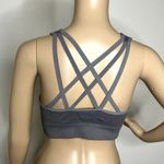 Ryka Gray Criss Cross Back Padded Sports Bra Photo 2
