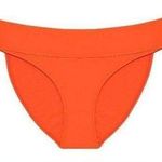 Time And Tru Women's Plus Size Mid Rise High Cut Bikini Bottoms orange bright 3x Photo 0
