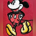 Disney Vintage Mickey Mouse Embroidered Long Sleeve Henley - Red - S Photo 3