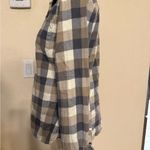 Woolrich  Womens  Multicolor Plaid Flannel Full Snap Shirt Medium Brown Gray Photo 1