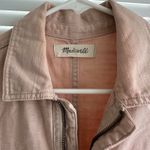 Madewell  Garment Dyed Zip Front Coverall in Avalon Pink‎ Jumpsuit S/M Photo 3