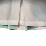 JG Hook Womens‎ Skirt Size 12 Teal White Floral Lined Cotton Blend Stretch Photo 3