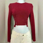 Forever 21  Women's Berry Cropped Top Sweater (482) Photo 1