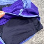 Nike Women's Athletic Shorts in Purple and Light Blue Photo 5