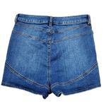 ASOS High Rise Lift and Contour Jean Shorts Mid Blue Stretch US 6 UK 10 Shortie Photo 2