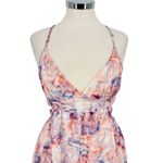 Fanco Cutout Tiered Sleeveless Maxi Dress Multicolor Pink Purple Size Medium NWT Photo 11