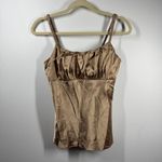 B.Wear Tank Women M Gold Milkmaid Ruched Vintage Y2K USA Bratz Spring Spice Girl Size M Photo 6