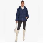 NEW Down Puffer Hood Lightweight Thermal Quilted Coat Zip Photo 6