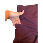 Zyia Capri Leggings Womens Purple Side Pocket Mid Rise Sz 8-10 Photo 4