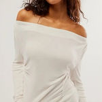 Free People NWOT! Intimately Night We Met Long Sleeve in Seasalt 16” P2P Photo 0